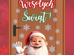 🎅DEKORACJA NA DRZWI - WESOŁYCH ŚWIĄT 🎅