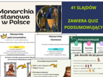 Prezentacja „Monarchia stanowa w Polsce” – gotowa lekcja historii dla klasy 5 SP z QUIZEM