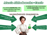 Gazetka/ozdoba Maria Skłodowska-Curie, chemia, historia