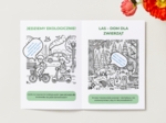 Kolorowanki edukacyjne. Dbam o przyrodę. Zwierzęta w ekosystemie. Segreguję śmieci.
