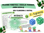 Składniki powietrza i rodzaje przemian, jakim ulegają - gra planszowa z kostką