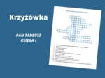 Krzyżówka – Pan Tadeusz, Księga I