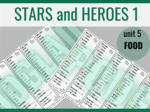 Stars and Heroes 1 unit 5 FOOD – zakładki do książki