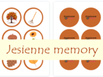 Jesienne memory dla dzieci - 24 pary!