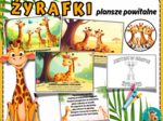 ŻYRAFKI - plansze na powitanie