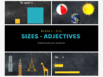 CLIL: sizes - przymiotniki - rozmiary