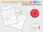 Kartkówka odwrócona – „Akademia pana Kleksa” Jana Brzechwy