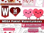 MEGA Pakiet Walentynkowy ❤️ Gazetka Walentynkowa, kolorowanki, scenariusz & wycinanki ❤️