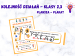 Kolejność działań dla klas 2,3 - plansza, plakat