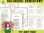 KALENDARZ ADWENTOWY - ułamki, potęgi, pierwiastki, logarytmy, przedziały liczbowe