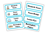 London Landmarks Flashcards - Karty obrazkowe z zabytkami i atrakcjami Londynu