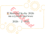 📌 Poznaj liczbę 2026 – karty matematyczne na Nowy Rok