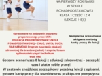 Scenariusze edukacja zdrowotna pierwszy rok nauki w szkole ponadpodstawowej klasa 1 część 1 z 4 (lekcje 1-8) na podstawie programu nauczania proponowanego przez MEN: HOLISTYCZNA EDUKACJA PROZDROWOTNA W SZKOLE PONADPODSTAWOWEJ – CIAŁO, UMYSŁ, DUCH. SIŁA H