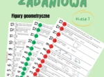 Figury geometryczne, klasa 7, sztafeta zadaniowa, powtórzenie przed sprawdzianem
