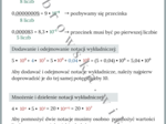 Notacja wykładnicza - notatka