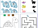 Dzień Dinozaura - karty pracy