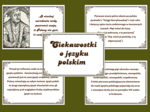 DZIEŃ JĘZYKA OJCZYSTEGO – Ciekawostki o języku polskim – gazetka – biblioteka – świetlica – 15 stron – wersja 1