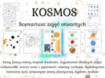 Kosmos - scenariusz zajęć otwartych