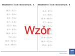Odejmowanie liczb dziesiętnych | matematyka | 26 kolumn