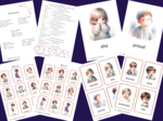 Angielski - Emotions - 2 rodzaje słownika obrazkowego, indywidualne karty BINGO, 4 ćwiczenia