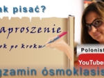 Jak pisać? Zaproszenie - krok po kroku - film youtube
