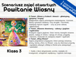 Scenariusz zajęć otwartych Powitanie Wiosny, Wiosna w Klasie - zajęcia z dyrekcją, dyrekcja na zajęciach