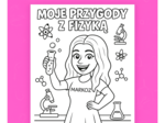 Kolorowanka - 1 strona zeszytu - fizyka