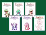 DZIEŃ DINOZAURA – dyplomy – 15 wersji