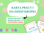 Karta pracy „Kreatywne kropki” 🔴✏️ – Dzień Kropki, kreatywność, plastyka – klasy 1–8, świetlica, godzina wychowawcza