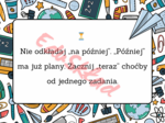 Jak przetrwać rok szkolny – gazetka ścienna