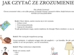 Jak czytać ze zrozumieniem? - poradnik dla uczniów klas 4-6