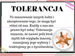 16 listopada Dzień Tolerancji, Tolerancja