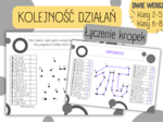 DZIEŃ LICZBY PI / ŚWIĘTO LICZBY PI - Łączenie kropek - KOLEJNOŚĆ WYKONYWANIA DZIAŁAŃ