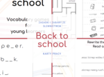 Back to school - zagadki i zabawy ze słownictwem