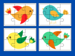 DZIEŃ PTAKÓW – puzzle –EKOLOGIA – wiosna – biblioteka – przedszkole – świetlica – 8 wersji