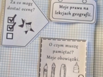 Przedmiotowe zasady oceniania (PZO) z geografii (klasa 5). Interaktywna notatka do wycinania, zginania i wypełniania przez ucznia.