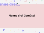 Język niemiecki - Nenne drei..!- gra utrwalająca słownictwo
