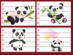 DZIEŃ PANDY – puzzle – biblioteka – świetlica – przedszkole – 12 wersji