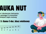 Muzyka. Nauka nut w kluczu wiolinowym. Film z ćwiczeniami.