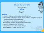 Lalka - fiszki do lektury