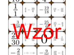 Domino - Dodawanie dodatnich i ujemnych ułamków | matematyka