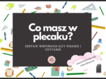 Co masz w plecaku? Ćwiczymy pisanie i czytanie po polsku! (polski dla obcokrajowców)