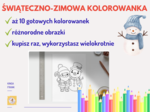 Kolorowanka świąteczno-zimowa – aż 10 stron zimowej zabawy!