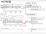 Klasa 8 - Mutacje - karta pracy
