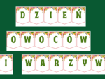 DZIEŃ OWOCÓW I WARZYW – biblioteka – świetlica – girlanda – gazetka – wersja 1
