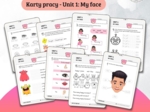 New English Adventure 1 – Unit 1: My face – Karty pracy dla klasy 1
