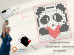 Walentynkowe kodowanie - pisemne mnożenie. Matematyka kl. 4-8. zajęcia wyrównawcze. Zastępstwo.