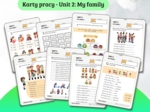 New English Adventure 2 – Unit 2: My family – Karty pracy dla klasy 2