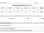Miniarkusz egzaminacyjny nr 2 - przygotowanie do egzaminu ósmoklasisty