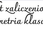 Projekt zaliczeniowy geometria klasa 4